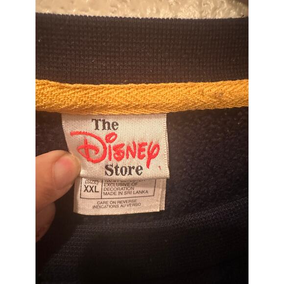 Vintage Disney Store Lady and the Tramp Family Picture Blue Cozy Sweater sz XXL - Picture 4 of 4